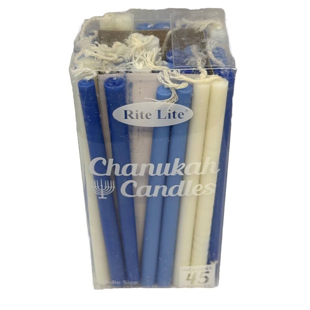 Rite Lite LTD Chanukah Hanukkah Judaica Blue White‎ Candles Menorah - Picture 3 of 11
